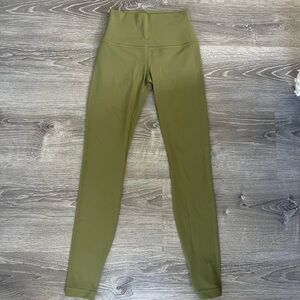 Green Lululemon leggings